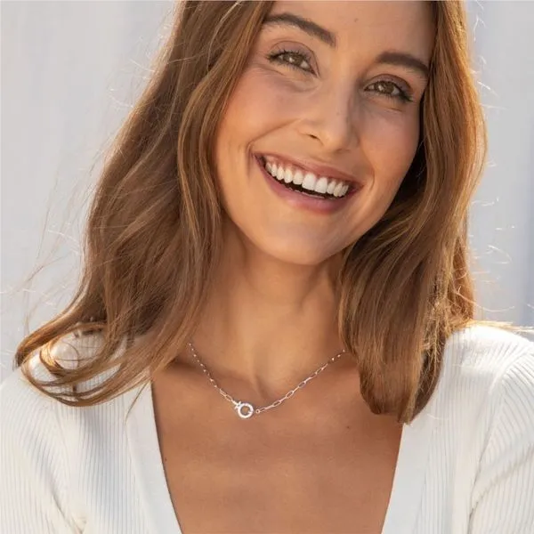 Gorjana Parker Mini Necklace with Silver Finish Image 2 Becky Beauchine Kulka Diamonds and Fine Jewelry Okemos, MI