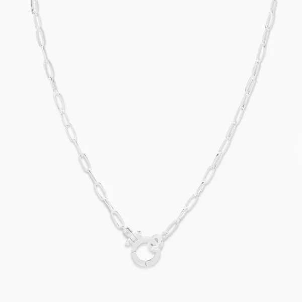 Gorjana Parker Mini Necklace with Silver Finish Becky Beauchine Kulka Diamonds and Fine Jewelry Okemos, MI