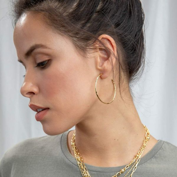 Taner Earrings with Gold Finish Image 2 Becky Beauchine Kulka Diamonds and Fine Jewelry Okemos, MI