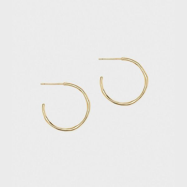 Taner Mini Hoop Earrings with Gold Finish Becky Beauchine Kulka Diamonds and Fine Jewelry Okemos, MI