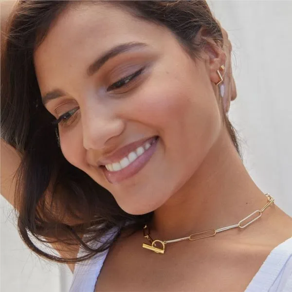 Gorjana Harper Huggie Earrings Image 4 Becky Beauchine Kulka Diamonds and Fine Jewelry Okemos, MI