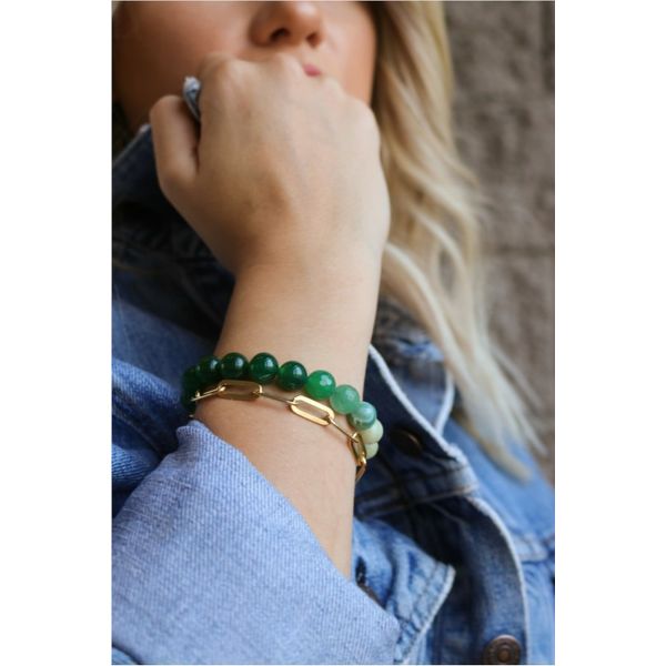 Green Jasper Ombre (Embrace)let Set Image 3 Becky Beauchine Kulka Diamonds and Fine Jewelry Okemos, MI