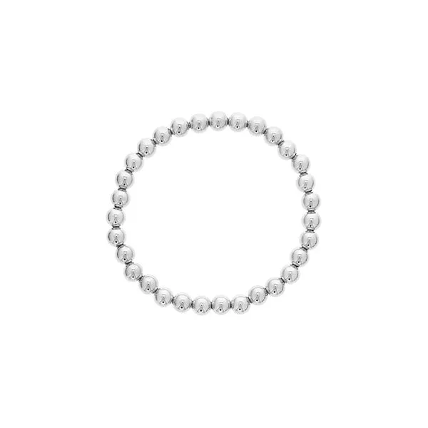 6mm Sterling Silver Beaded Bracelet Becky Beauchine Kulka Diamonds and Fine Jewelry Okemos, MI