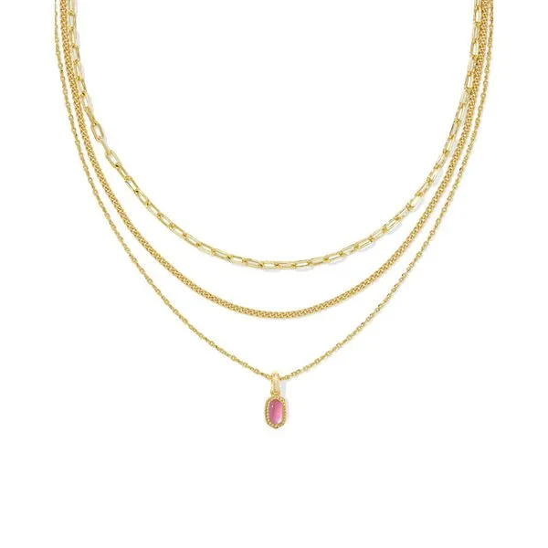 Mini Elisa Triple-strand necklace by Kendra Scott.