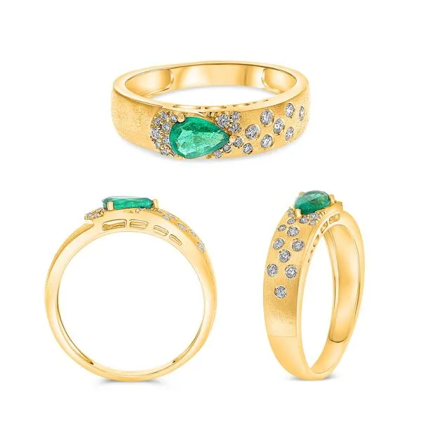 Diamond Emerald Ring Image 4 Bell Jewelers Murfreesboro, TN