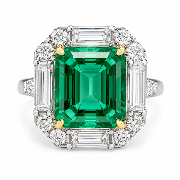 Diamond Emerald Ring Bell Jewelers Murfreesboro, TN