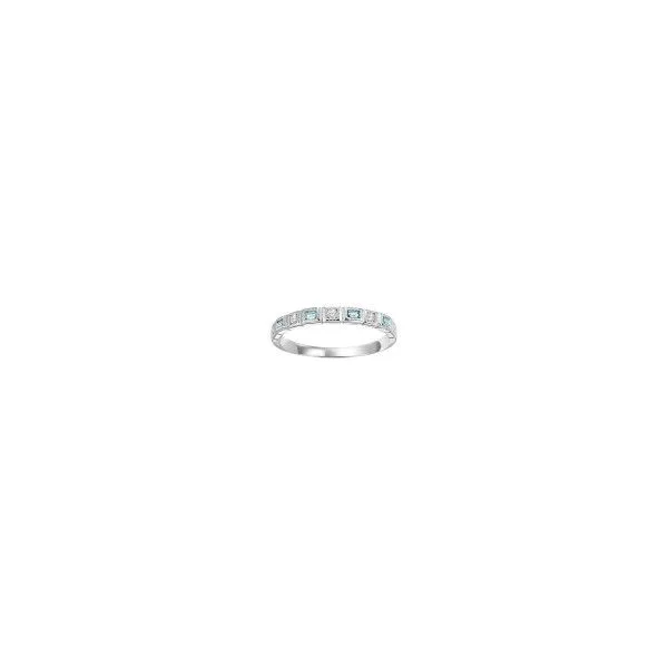 Diamond Blue Topaz Ring