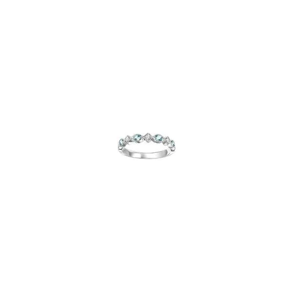 Diamond Blue Topaz Ring