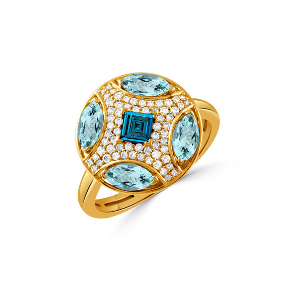 Diamond Blue Topaz Ring Bell Jewelers Murfreesboro, TN