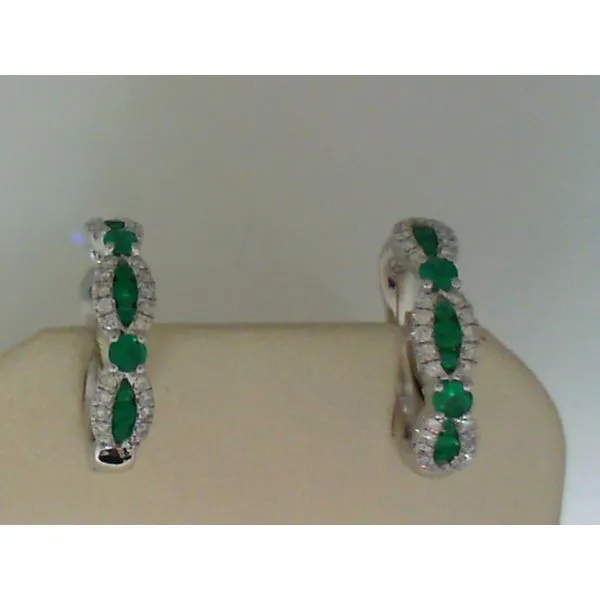 Diamond Emerald Earrings Bell Jewelers Murfreesboro, TN