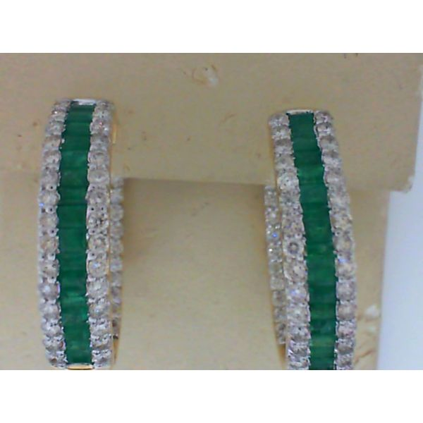 Diamond Emerald Earrings Bell Jewelers Murfreesboro, TN