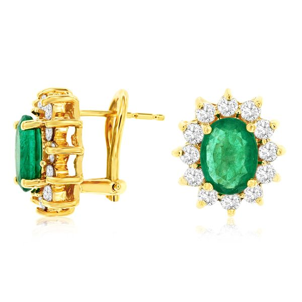 Diamond Emerald Earrings Bell Jewelers Murfreesboro, TN