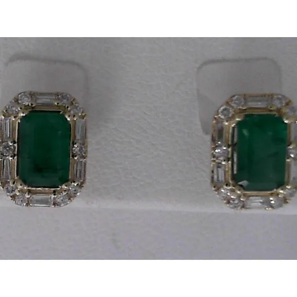 Diamond Emerald Earrings Bell Jewelers Murfreesboro, TN