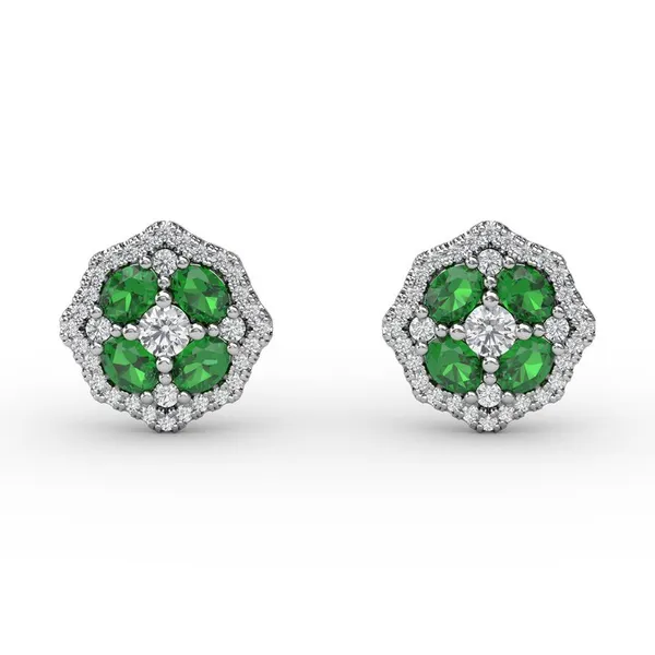 Diamond Emerald Earrings Bell Jewelers Murfreesboro, TN
