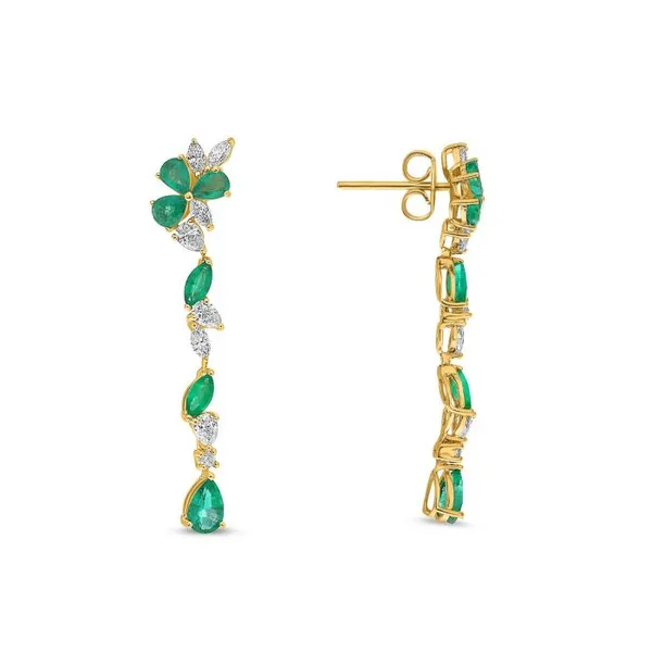 Diamond Emerald Earrings Bell Jewelers Murfreesboro, TN