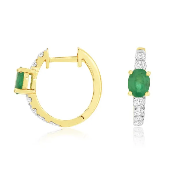 Diamond Emerald Earrings Bell Jewelers Murfreesboro, TN