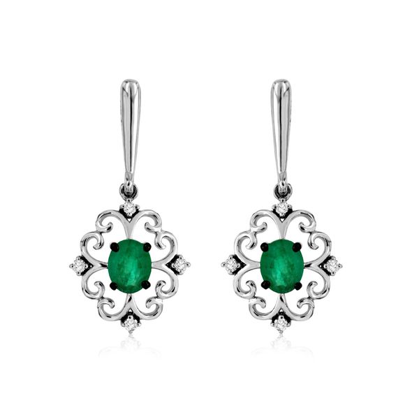 Diamond Emerald Earrings Bell Jewelers Murfreesboro, TN