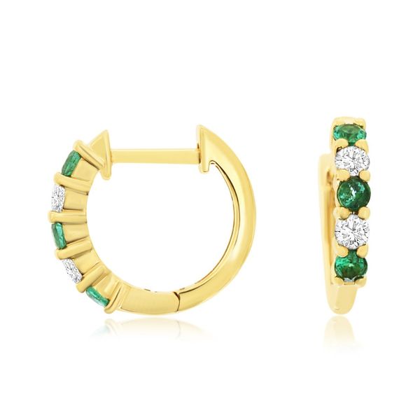 Diamond Emerald Earrings Bell Jewelers Murfreesboro, TN