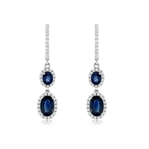 Diamond Sapphire Earrings Bell Jewelers Murfreesboro, TN