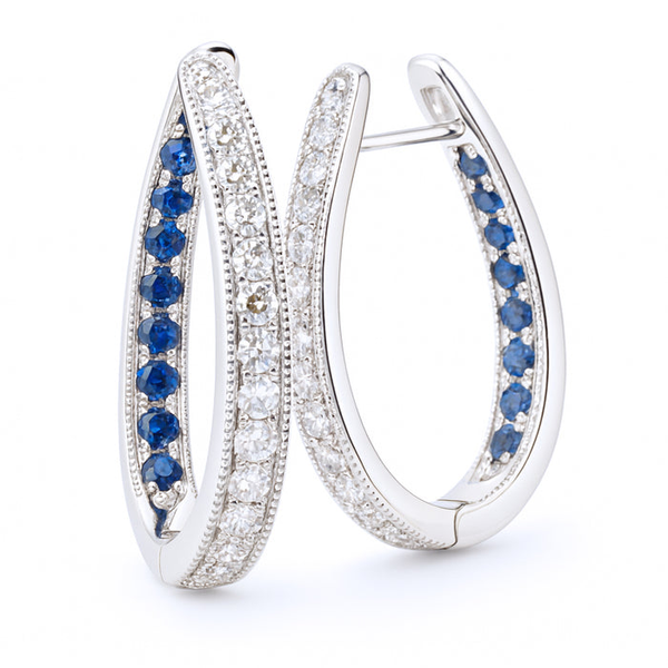 Diamond Sapphire Earrings Bell Jewelers Murfreesboro, TN