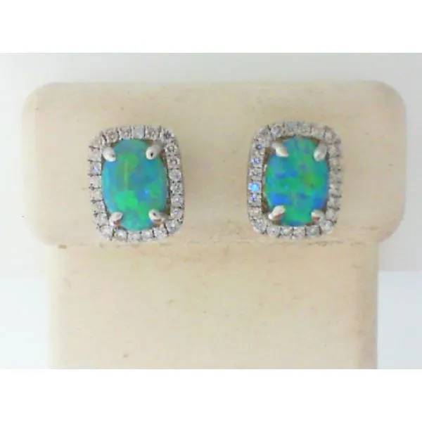 Diamond Opal Earrings Bell Jewelers Murfreesboro, TN