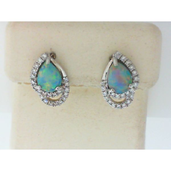 Diamond Opal Earrings Bell Jewelers Murfreesboro, TN