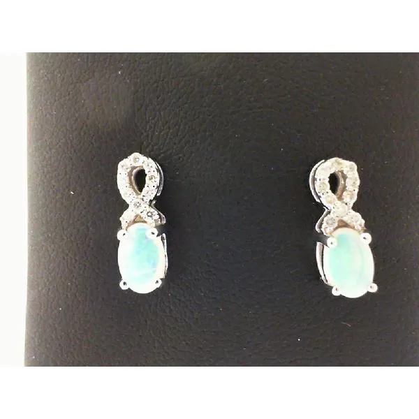 Diamond Opal Earrings Bell Jewelers Murfreesboro, TN