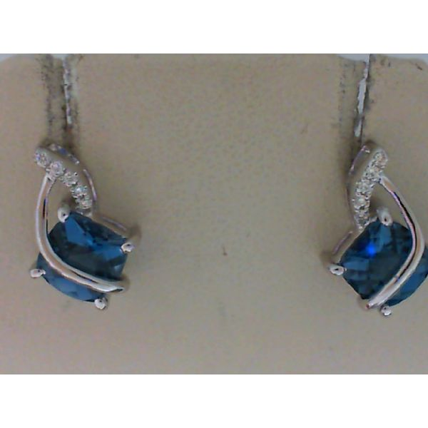 Daimond Blue Topaz/ Aquamarine Earrings Bell Jewelers Murfreesboro, TN