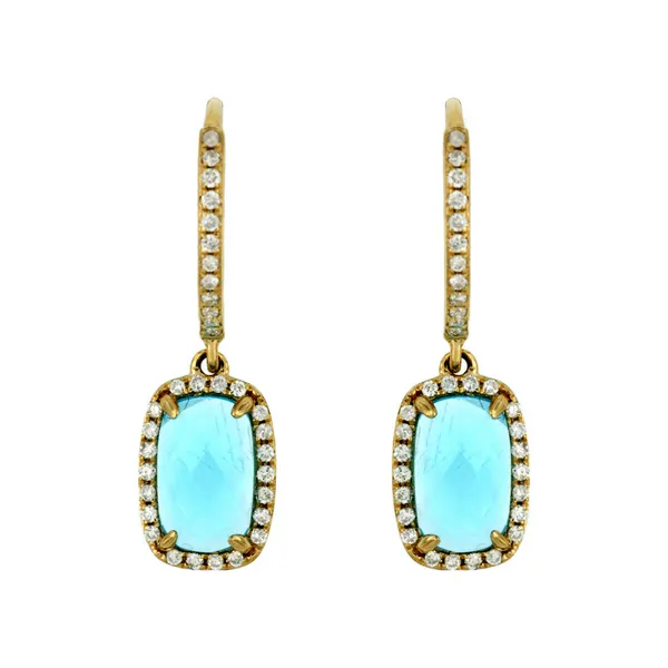 Daimond Blue Topaz/ Aquamarine Earrings Bell Jewelers Murfreesboro, TN