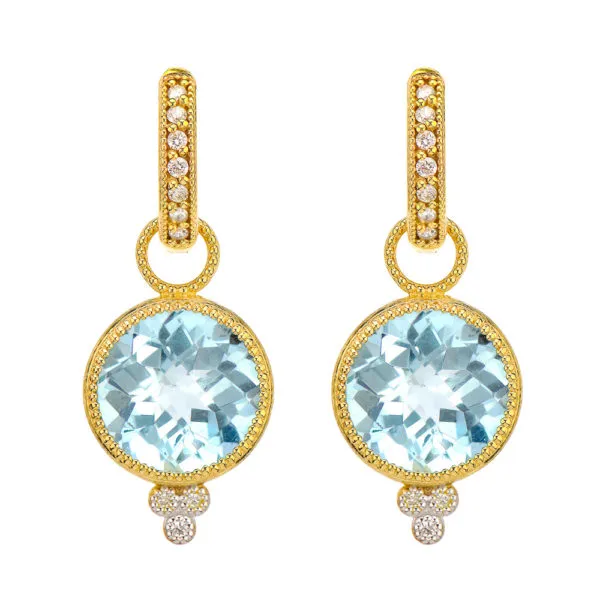 Daimond Blue Topaz/ Aquamarine Earrings Bell Jewelers Murfreesboro, TN