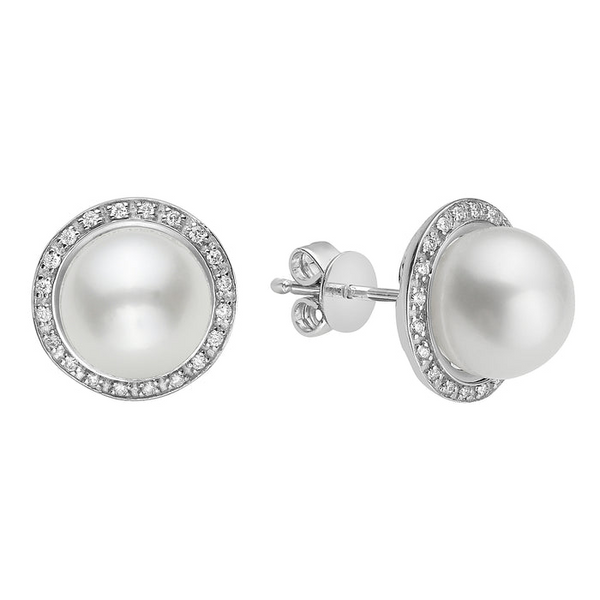 Diamond Pearl Earrings Bell Jewelers Murfreesboro, TN