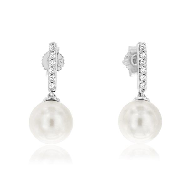 Diamond Pearl Earrings Bell Jewelers Murfreesboro, TN