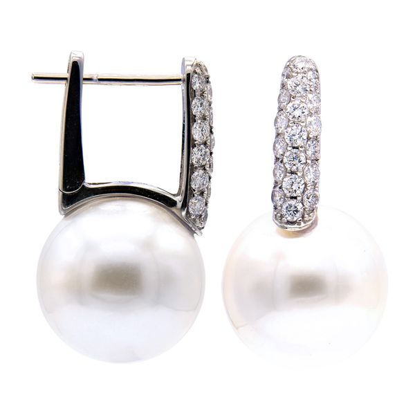 Diamond Pearl Earrings Bell Jewelers Murfreesboro, TN