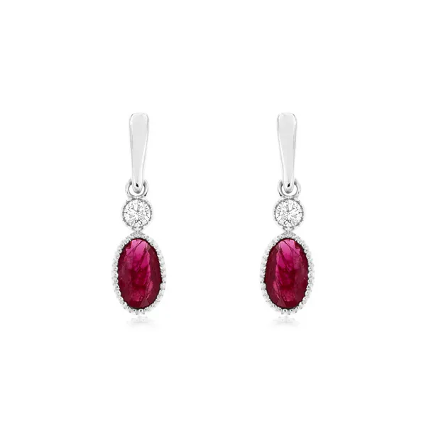 Diamond Ruby Earrings Bell Jewelers Murfreesboro, TN