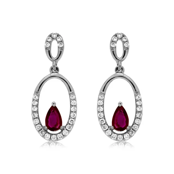 Diamond Ruby Earrings Bell Jewelers Murfreesboro, TN