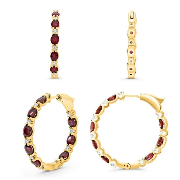 Diamond Ruby Earrings Bell Jewelers Murfreesboro, TN