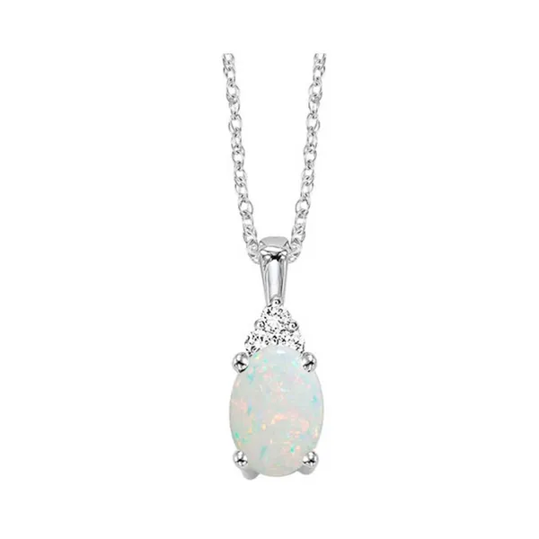 Diamond Opal Necklace