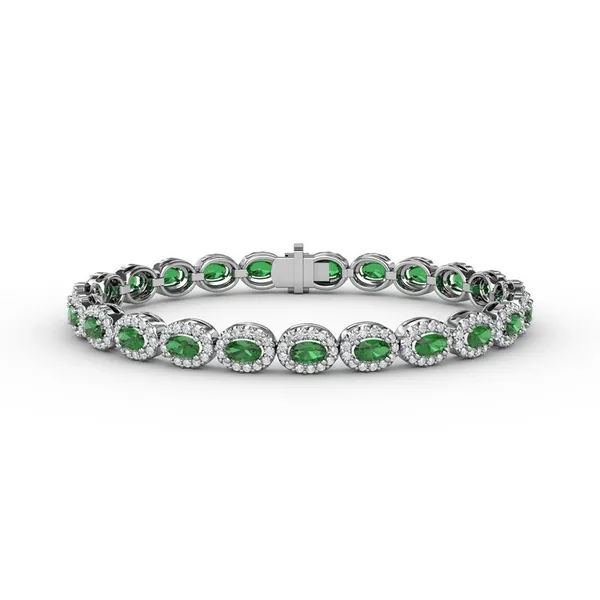 Diamond Emerald Bracelet Image 2 Bell Jewelers Murfreesboro, TN