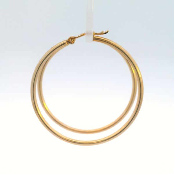 Yellow Gold Earrings Image 2 Bethany's Jewelry Wellsboro, PA