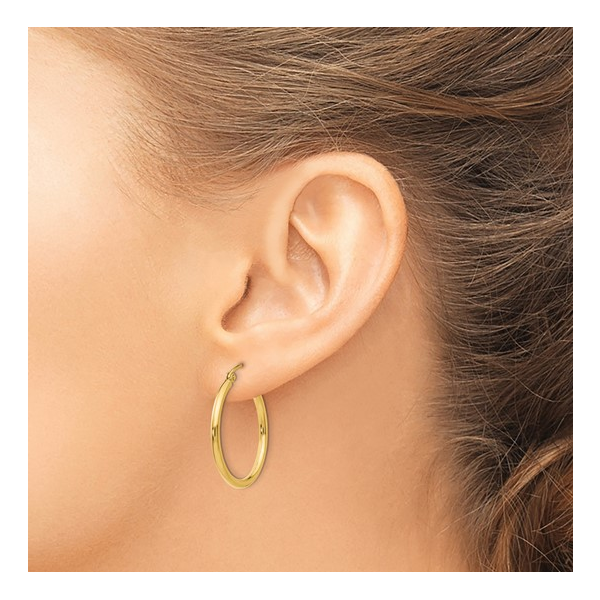 Yellow Gold Earrings Image 2 Bethany's Jewelry Wellsboro, PA