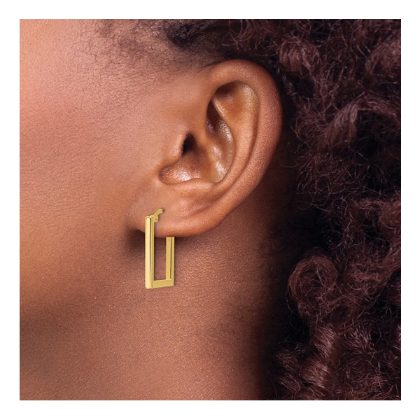 Yellow Gold Earrings Image 2 Bethany's Jewelry Wellsboro, PA