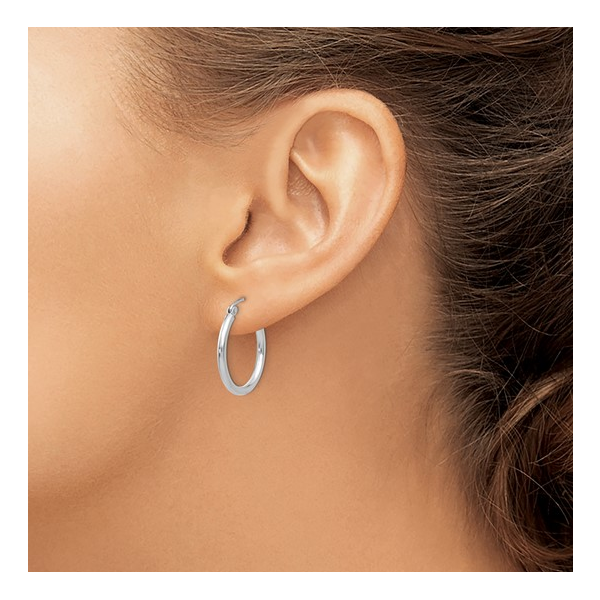 White Gold Earrings Image 2 Bethany's Jewelry Wellsboro, PA