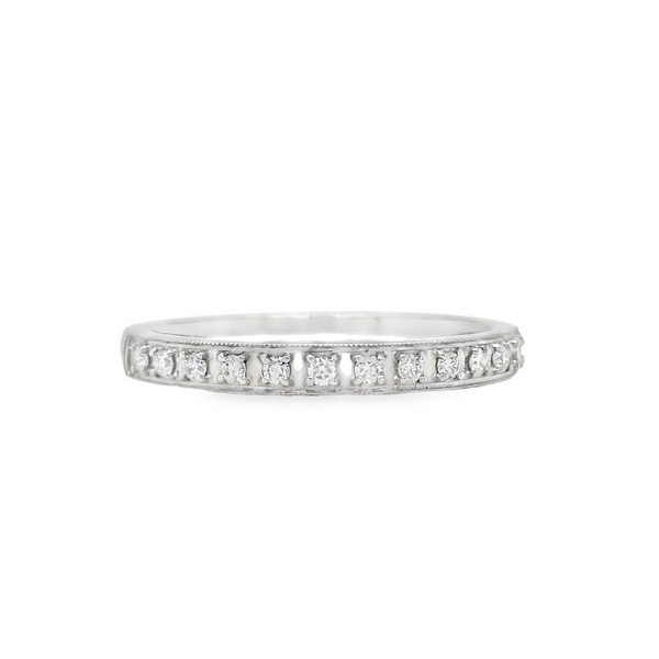 14KT White Gold .15CT G/H SI Diamond Band Biondi Diamond Jewelers Aurora, CO