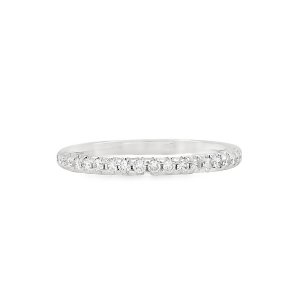 18KW Eternity Band with .40CT Diamonds Image 2 Biondi Diamond Jewelers Aurora, CO