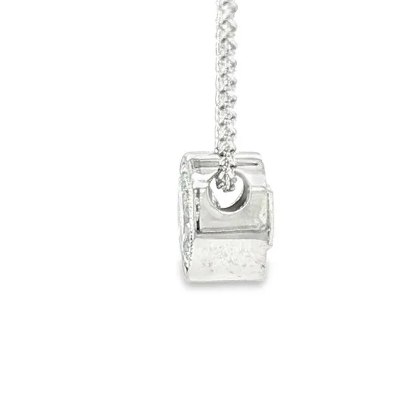 0.47CT Diamond Pendant in 14K White Gold Image 3 Biondi Diamond Jewelers Aurora, CO