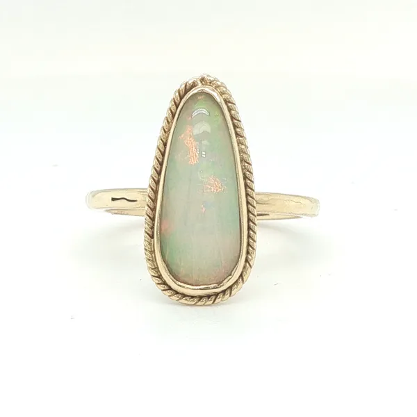 Ethiopian Opal Ring in 14K Rose Gold Biondi Diamond Jewelers Aurora, CO