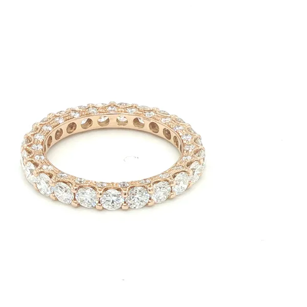 18K Rose Gold Diamond Eternity Band 2.77CTW Image 2 Biondi Diamond Jewelers Aurora, CO