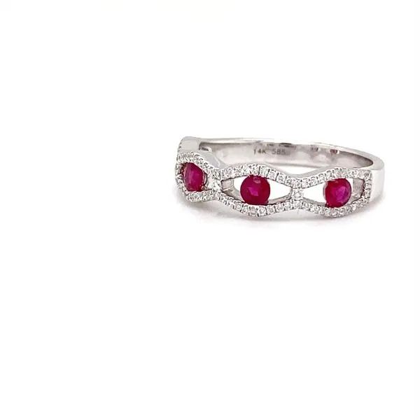 Ruby and Diamond Ring Image 3 Biondi Diamond Jewelers Aurora, CO