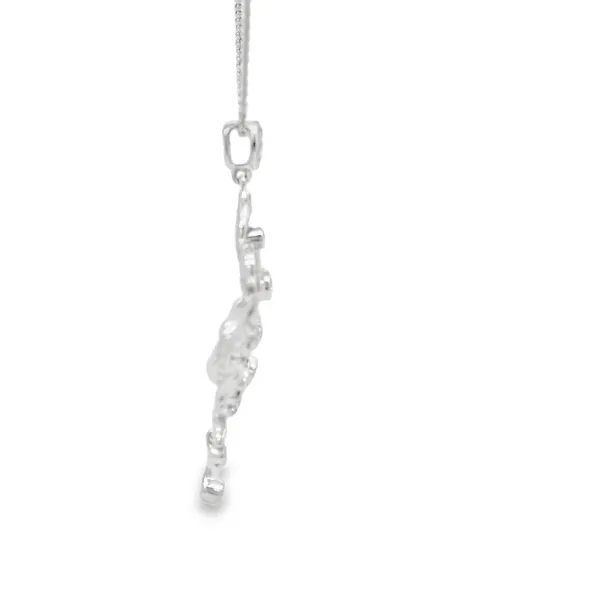 Elise Fan Pendant with Diamonds Image 3 Biondi Diamond Jewelers Aurora, CO