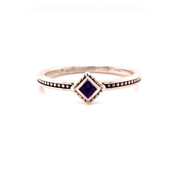 Sterling Silver Amethyst Stacker Ring Biondi Diamond Jewelers Aurora, CO